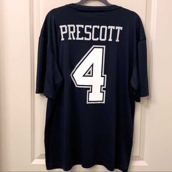 Dallas Cowboys Authentic Other - Navy Dallas Cowboys Authentic #4 Prescott T-Shirt